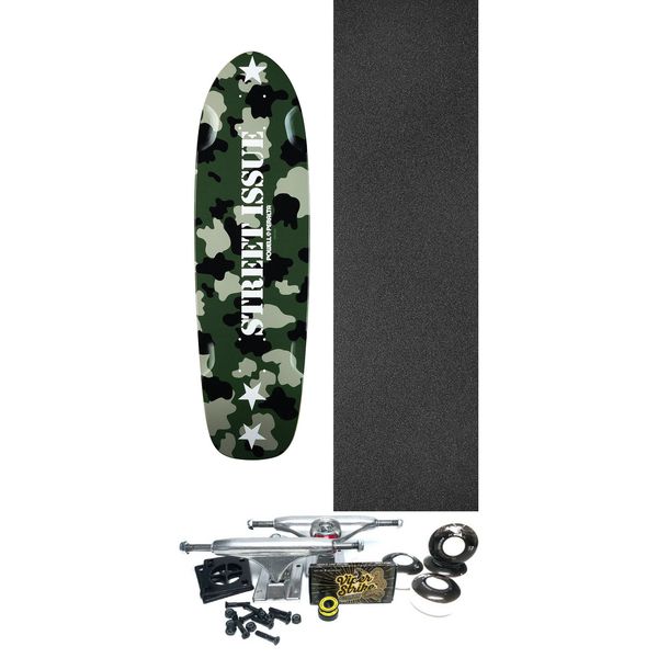 Powell Peralta Sidewalk Surfer Street Camo Skateboard Deck - 7.75" x 27.2" - Complete Skateboard Bundle